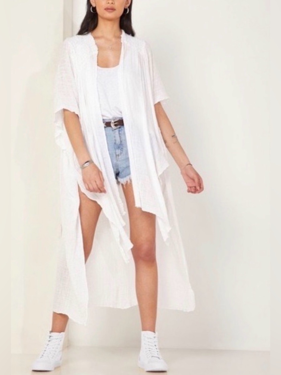 Free People "Angelica Mesh Detail Kimono" Size M/L
